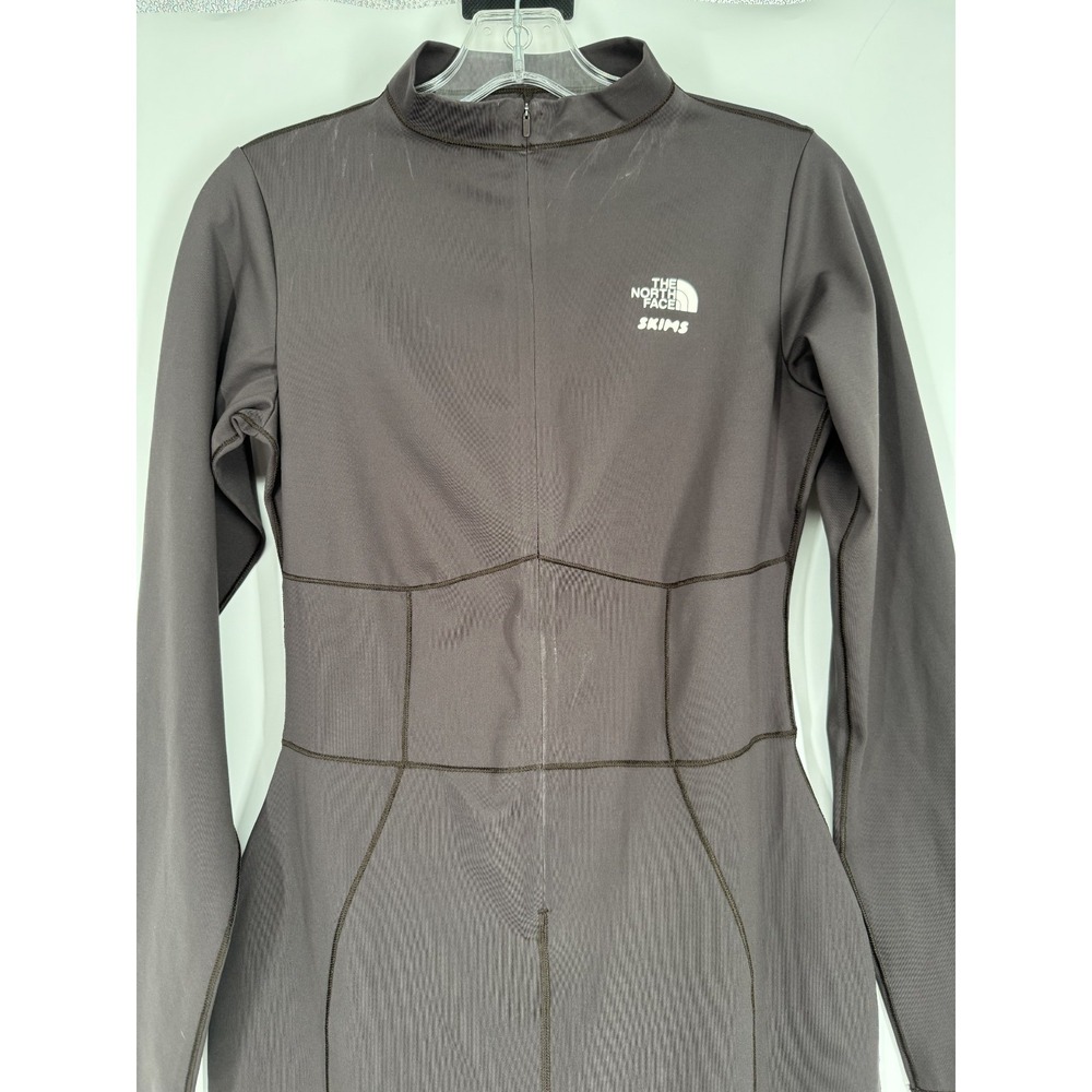 The North Face X SKIMS Refina Full Bodysuit Womens Large Phoenix Zip Front TNF - Picture 6 of 8
